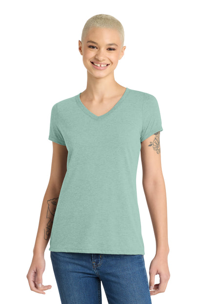 District Women's Perfect Tri V-Neck Tee. DM1350L (Choose Your Design)