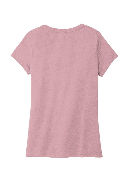 District Women's Perfect Tri V-Neck Tee. DM1350L (Choose Your Design)