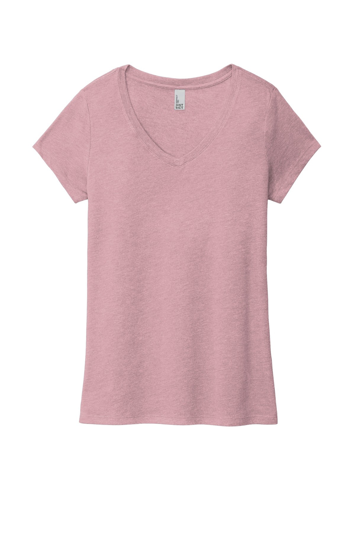 District Women's Perfect Tri V-Neck Tee. DM1350L (Choose Your Design)