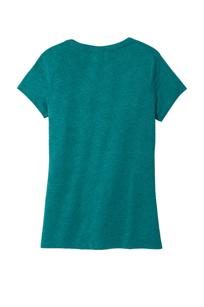 District Women's Perfect Tri V-Neck Tee. DM1350L (Choose Your Design)