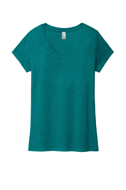 District Women's Perfect Tri V-Neck Tee. DM1350L (Choose Your Design)