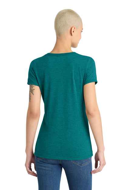 District Women's Perfect Tri V-Neck Tee. DM1350L (Choose Your Design)