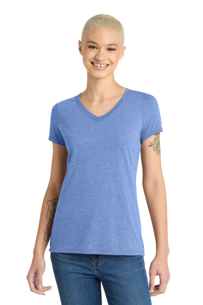 District Women's Perfect Tri V-Neck Tee. DM1350L (Choose Your Design)