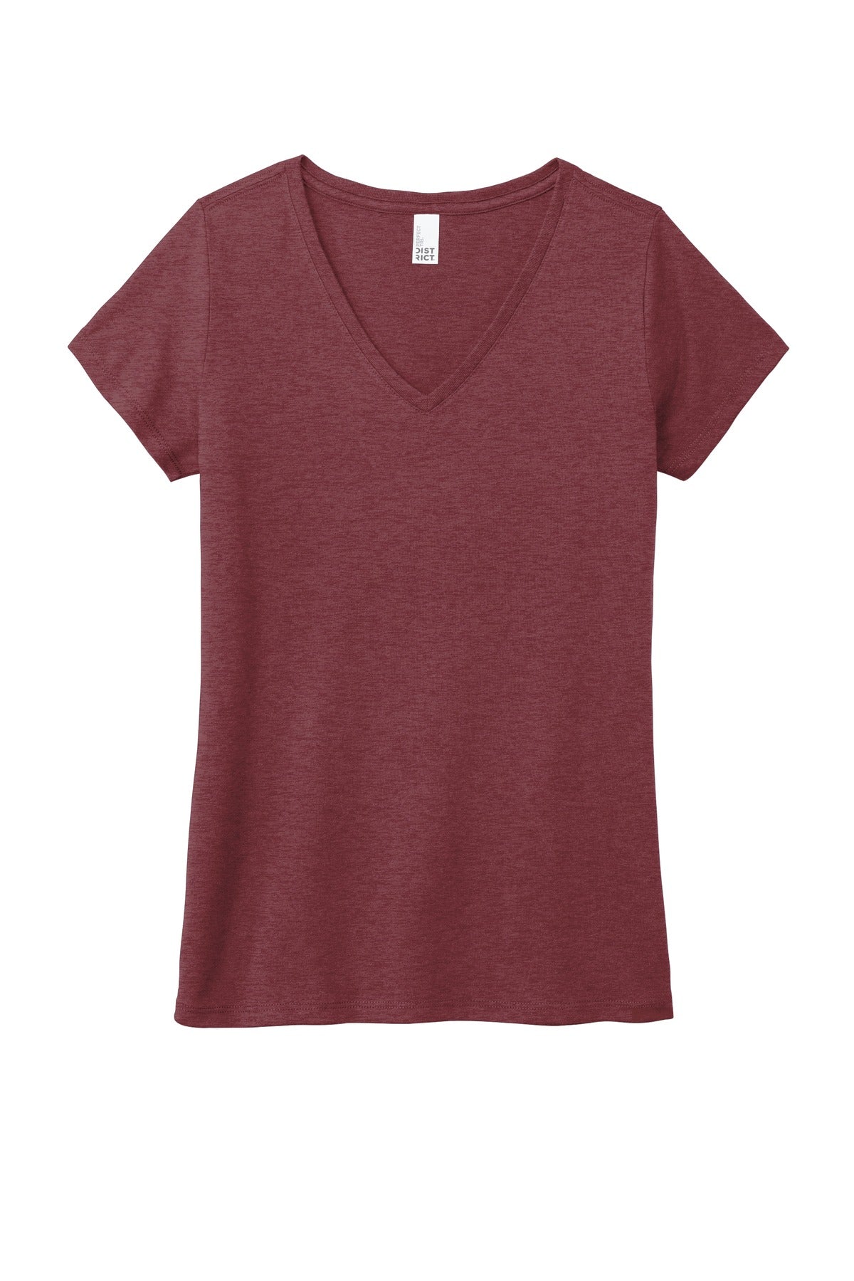 District Women's Perfect Tri V-Neck Tee. DM1350L (Choose Your Design)