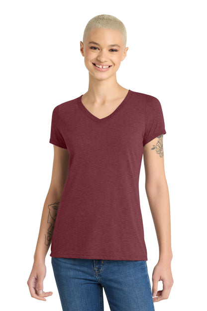 District Women's Perfect Tri V-Neck Tee. DM1350L (Choose Your Design)