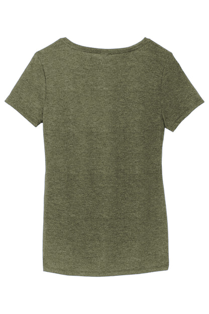 District Women's Perfect Tri V-Neck Tee. DM1350L (Choose Your Design)