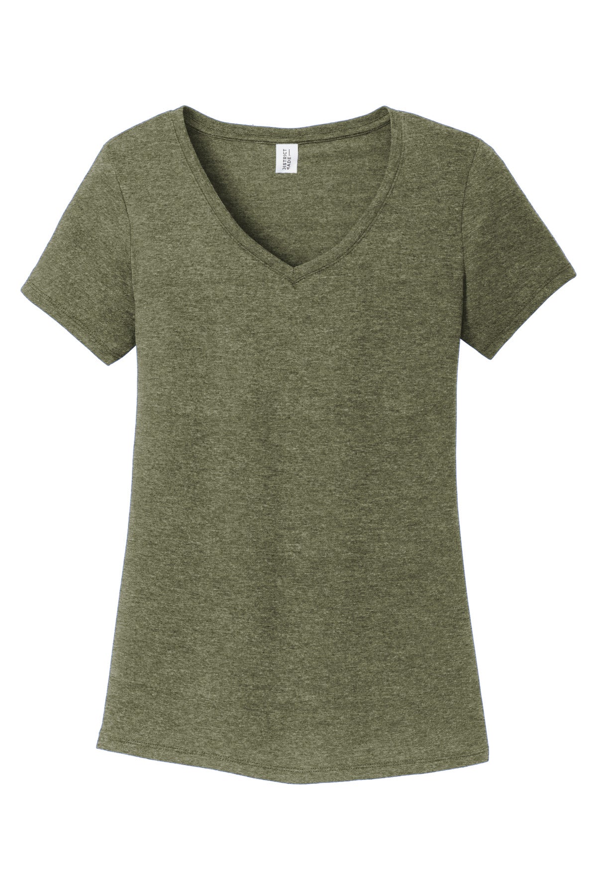 District Women's Perfect Tri V-Neck Tee. DM1350L (Choose Your Design)