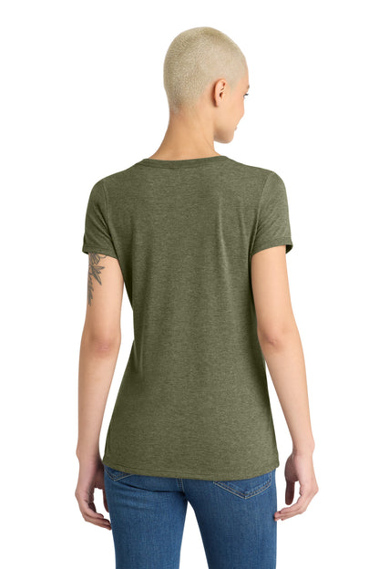 District Women's Perfect Tri V-Neck Tee. DM1350L (Choose Your Design)