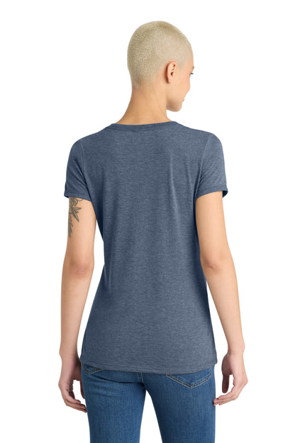 District Women's Perfect Tri V-Neck Tee. DM1350L (Choose Your Design)
