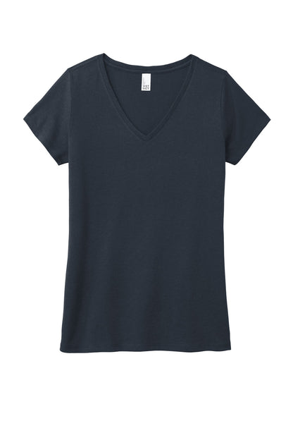 District Women's Perfect Tri V-Neck Tee. DM1350L (Choose Your Design)