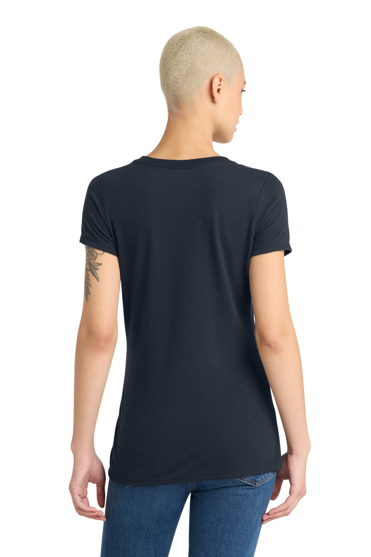 District Women's Perfect Tri V-Neck Tee. DM1350L (Choose Your Design)
