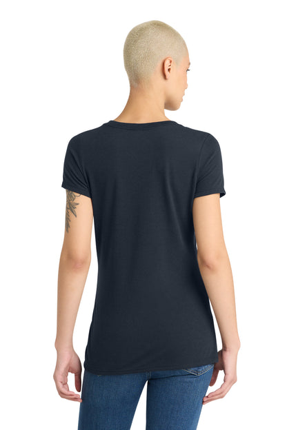 District Women's Perfect Tri V-Neck Tee. DM1350L (Choose Your Design)