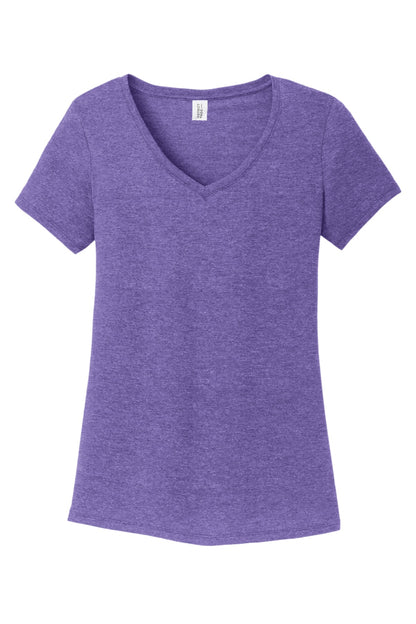 District Women's Perfect Tri V-Neck Tee. DM1350L (Choose Your Design)