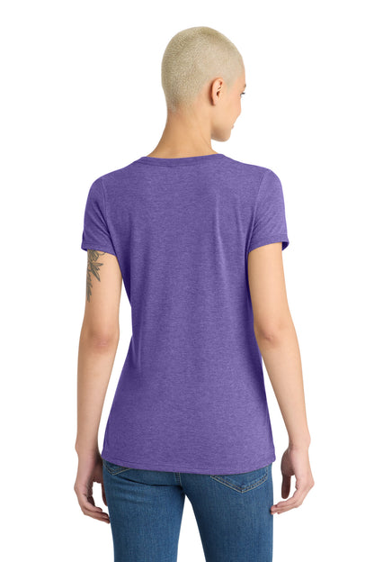 District Women's Perfect Tri V-Neck Tee. DM1350L (Choose Your Design)
