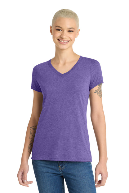 District Women's Perfect Tri V-Neck Tee. DM1350L (Choose Your Design)