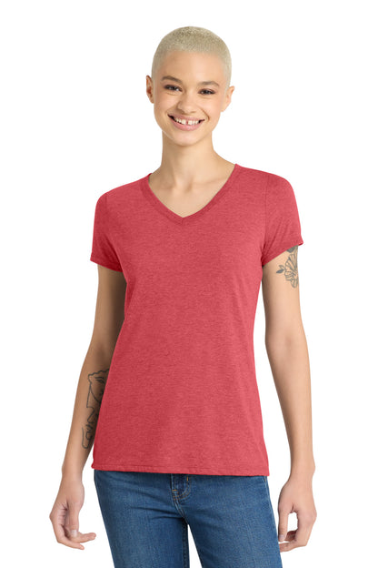 District Women's Perfect Tri V-Neck Tee. DM1350L (Choose Your Design)