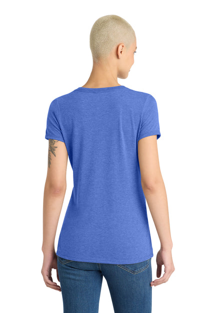District Women's Perfect Tri V-Neck Tee. DM1350L (Choose Your Design)
