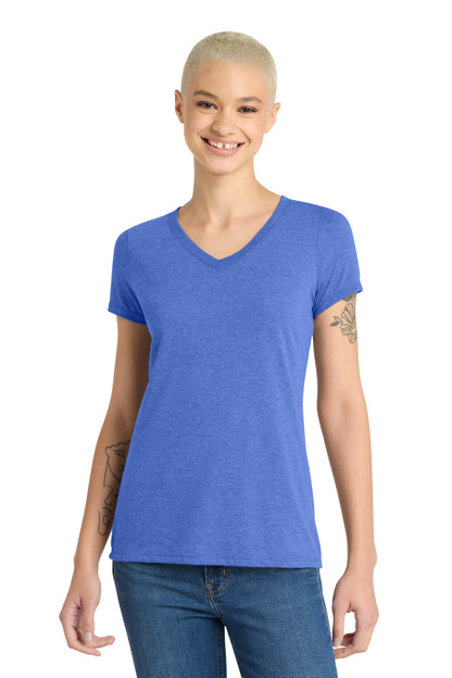 District Women's Perfect Tri V-Neck Tee. DM1350L (Choose Your Design)