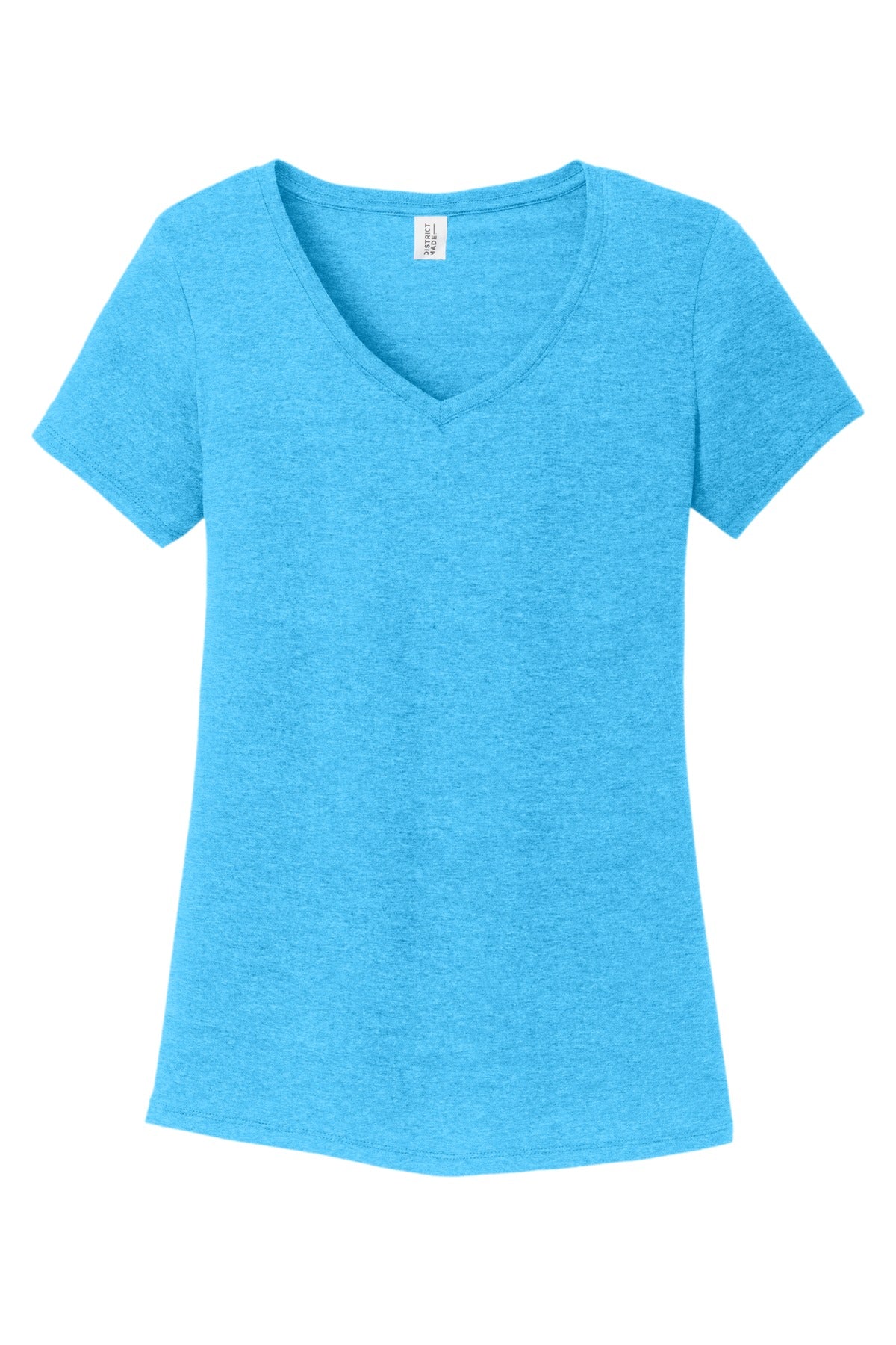 District Women's Perfect Tri V-Neck Tee. DM1350L (Choose Your Design)