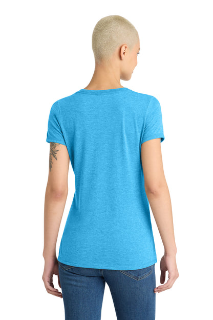 District Women's Perfect Tri V-Neck Tee. DM1350L (Choose Your Design)