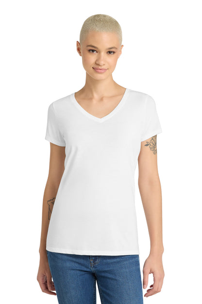 District Women's Perfect Tri V-Neck Tee. DM1350L (Choose Your Design)