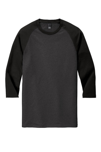 District  Perfect Tri 3/4-Sleeve Raglan. DM136 (Choose Your Logo)