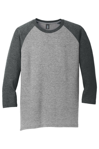 District  Perfect Tri 3/4-Sleeve Raglan. DM136 (Choose Your Logo)