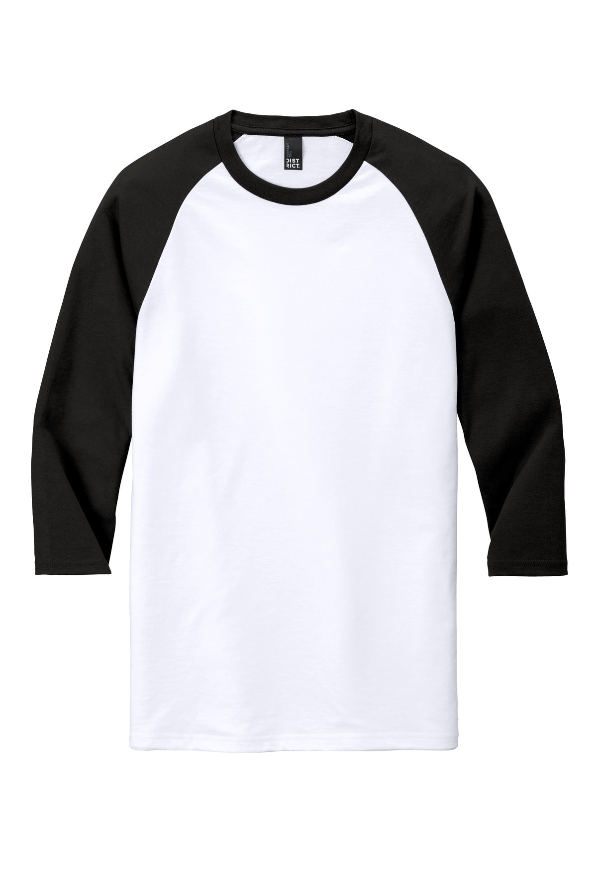 District  Perfect Tri 3/4-Sleeve Raglan. DM136 (Choose Your Logo)
