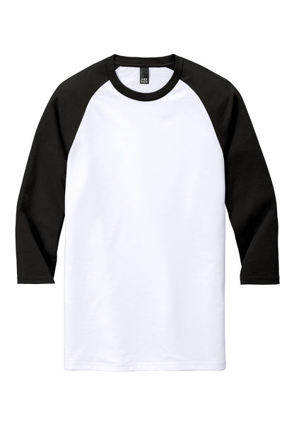 District  Perfect Tri 3/4-Sleeve Raglan. DM136 (Choose Your Logo)