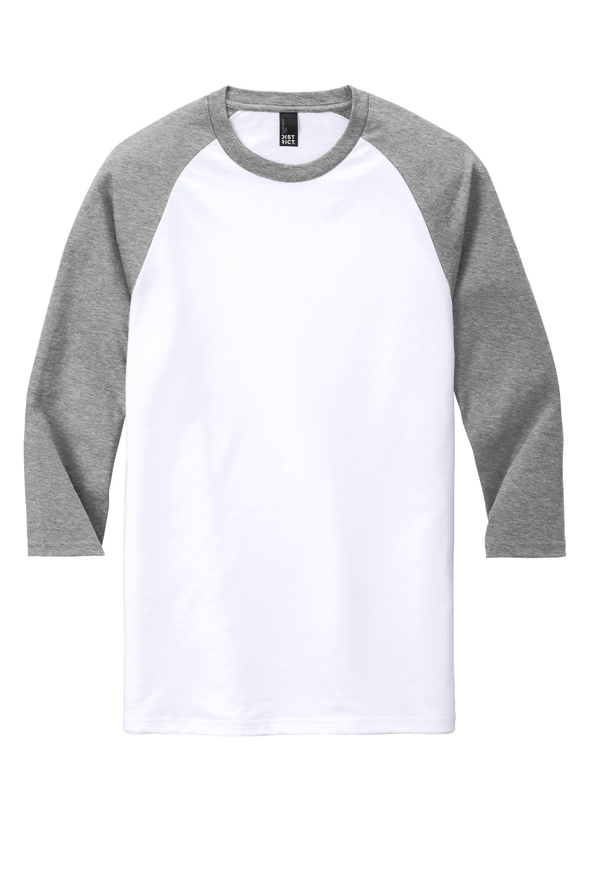 District  Perfect Tri 3/4-Sleeve Raglan. DM136 (Choose Your Logo)