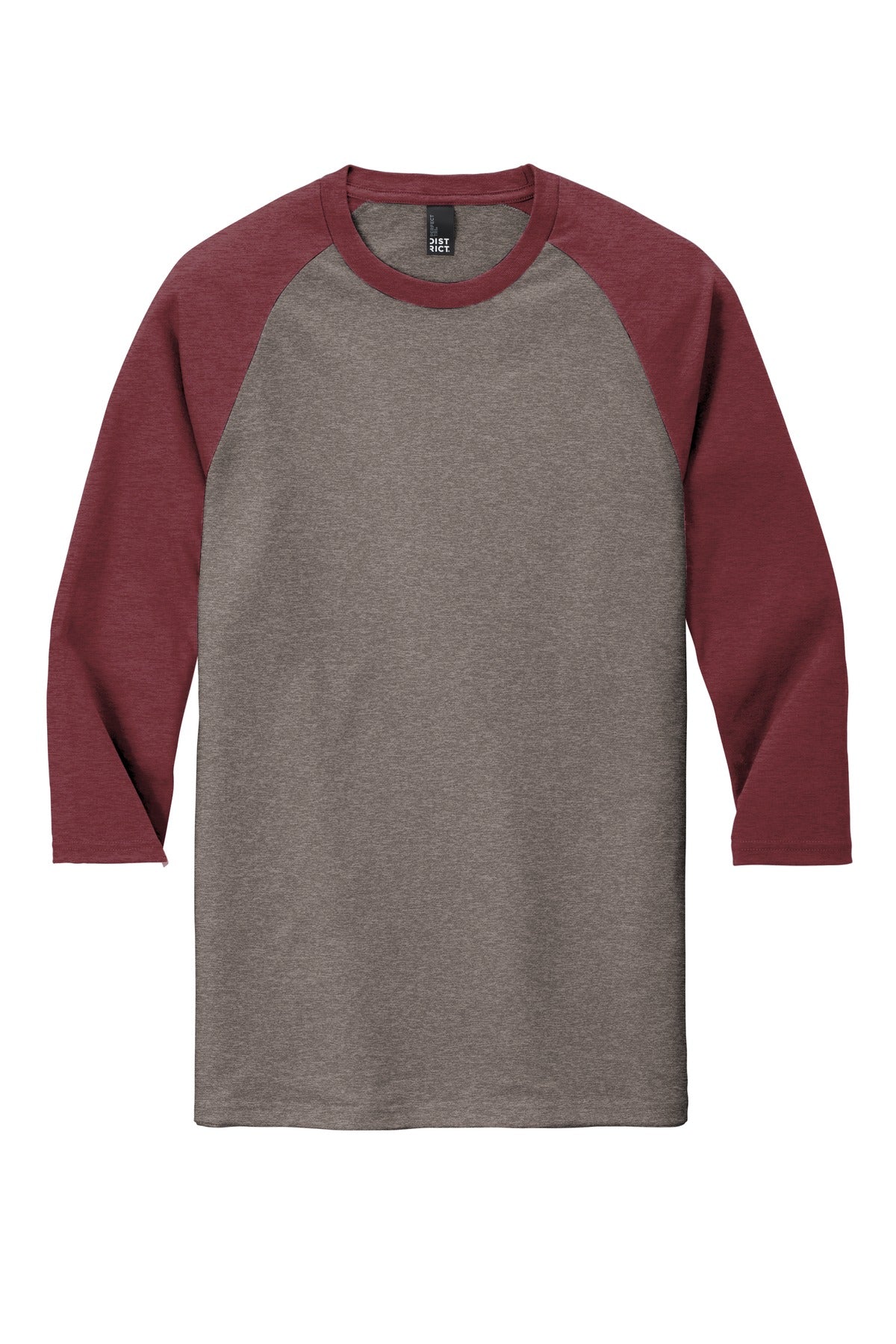 District  Perfect Tri 3/4-Sleeve Raglan. DM136 (Choose Your Logo)