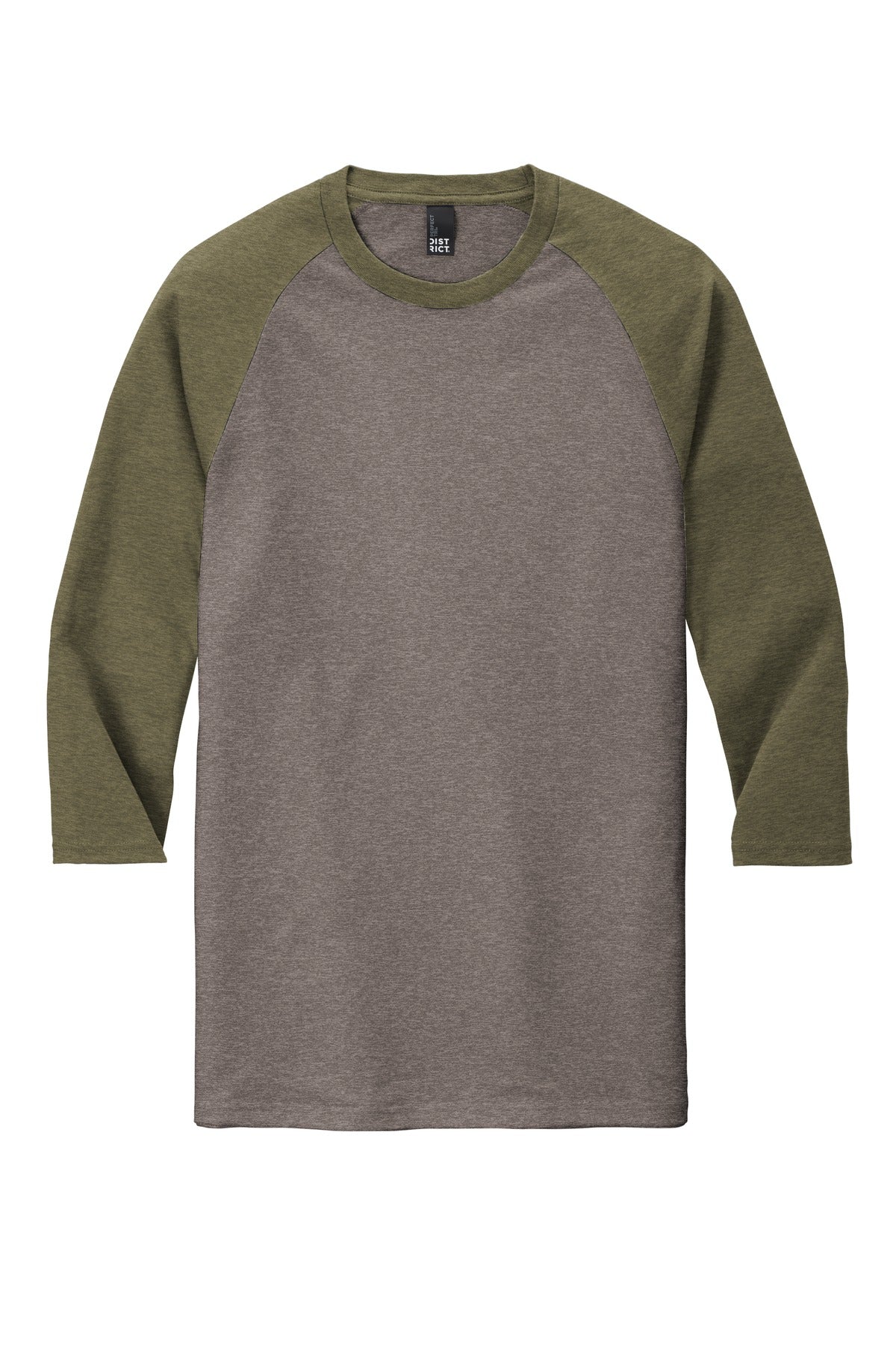 District  Perfect Tri 3/4-Sleeve Raglan. DM136 (Choose Your Logo)