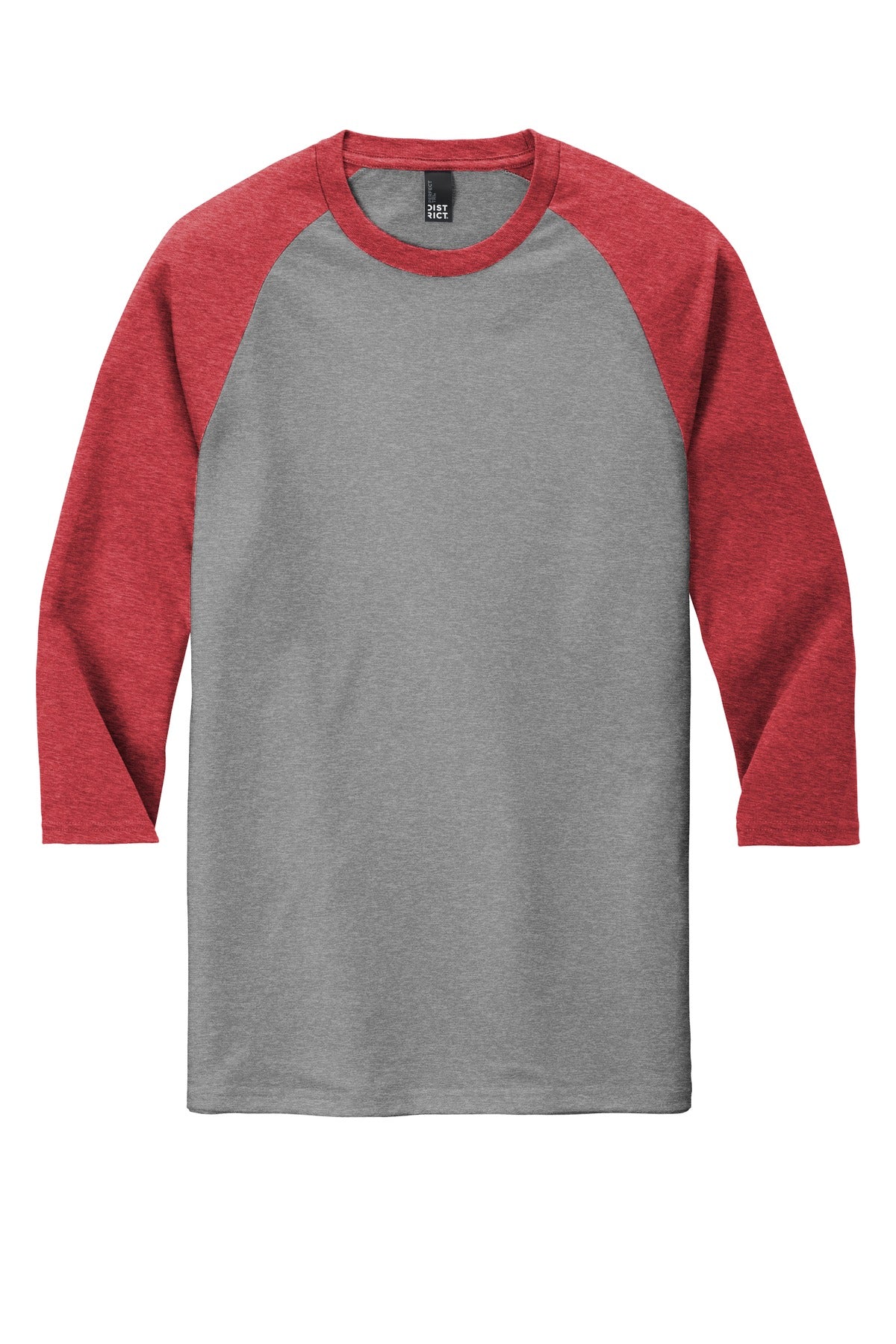 District  Perfect Tri 3/4-Sleeve Raglan. DM136 (Choose Your Logo)