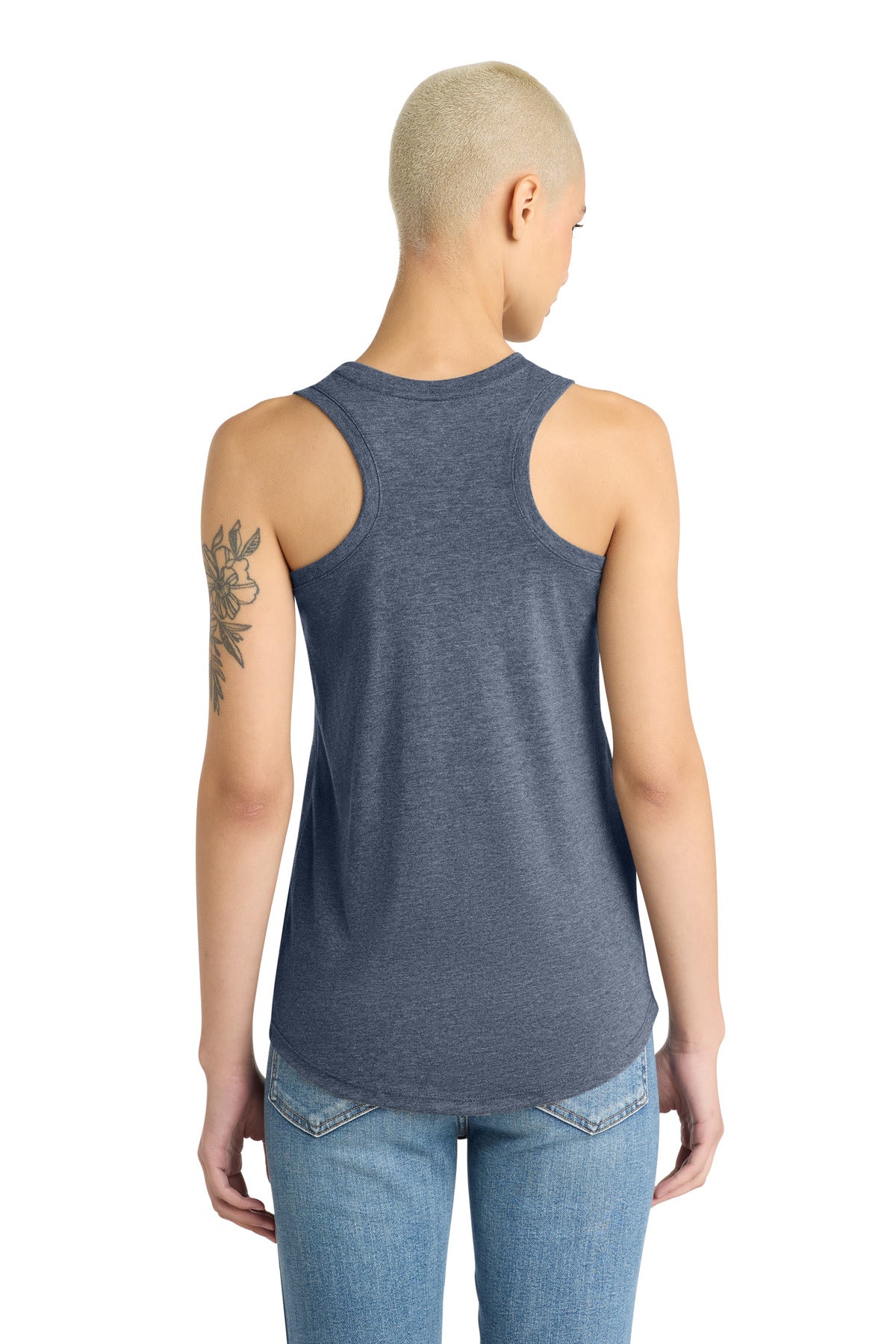 District  Women's Perfect Tri Racerback Tank. DM138L (Choose Your Logo)