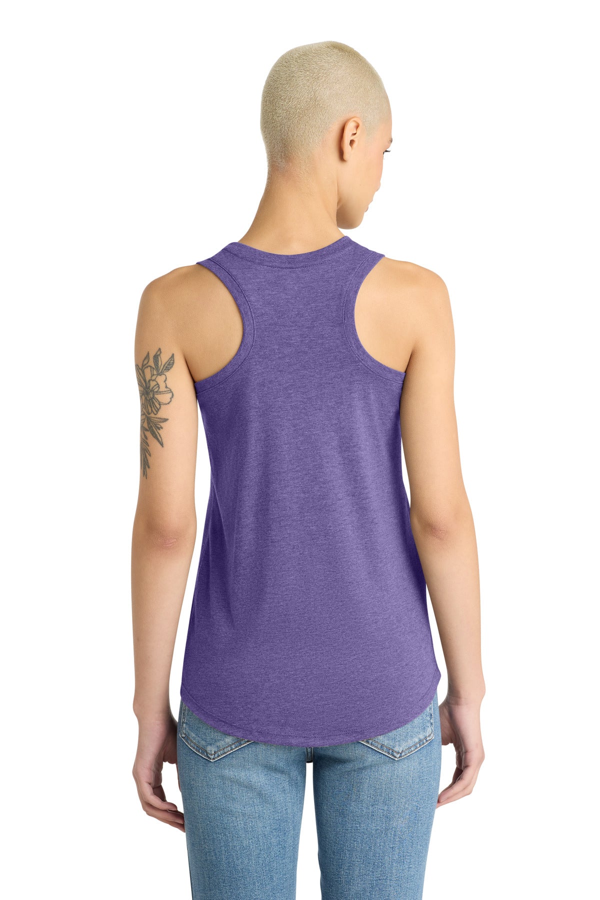 District  Women's Perfect Tri Racerback Tank. DM138L (Choose Your Logo)