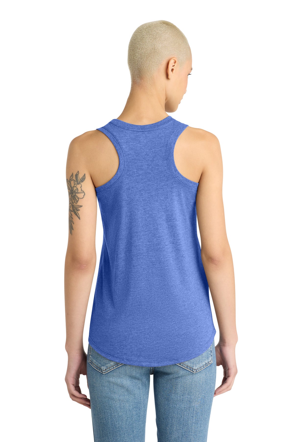 District  Women's Perfect Tri Racerback Tank. DM138L (Choose Your Logo)