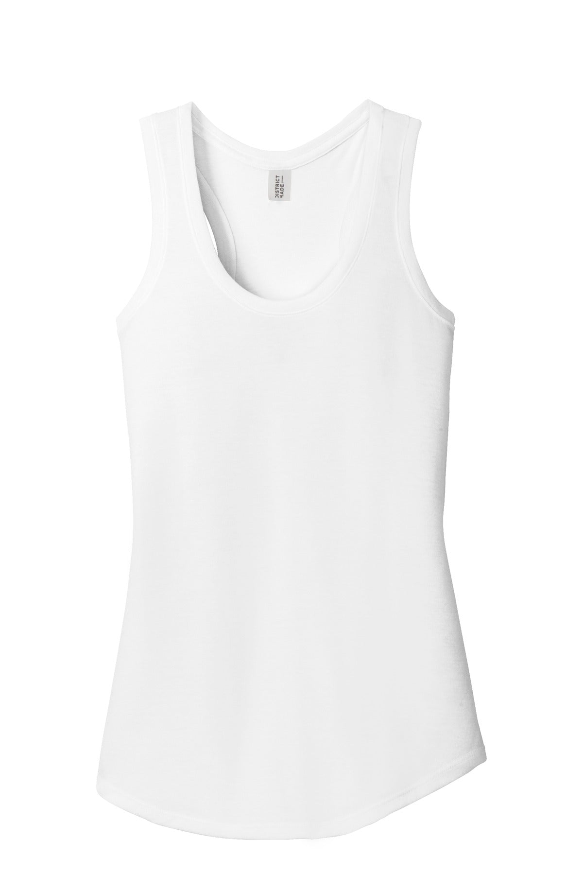 District  Women's Perfect Tri Racerback Tank. DM138L (Choose Your Logo)