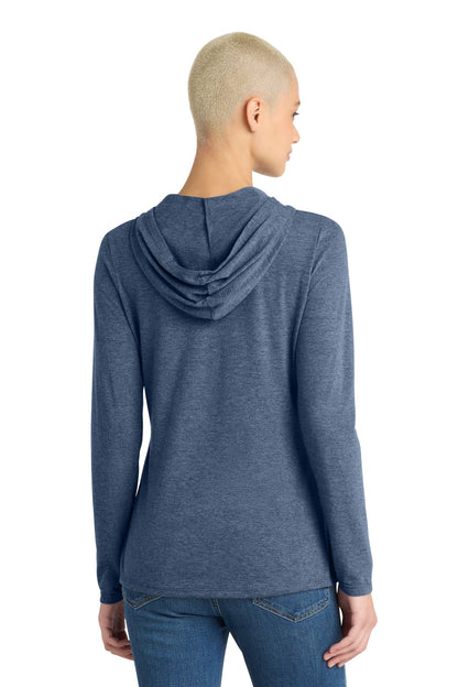 District Women's Perfect Tri Long Sleeve Hoodie. DM139L