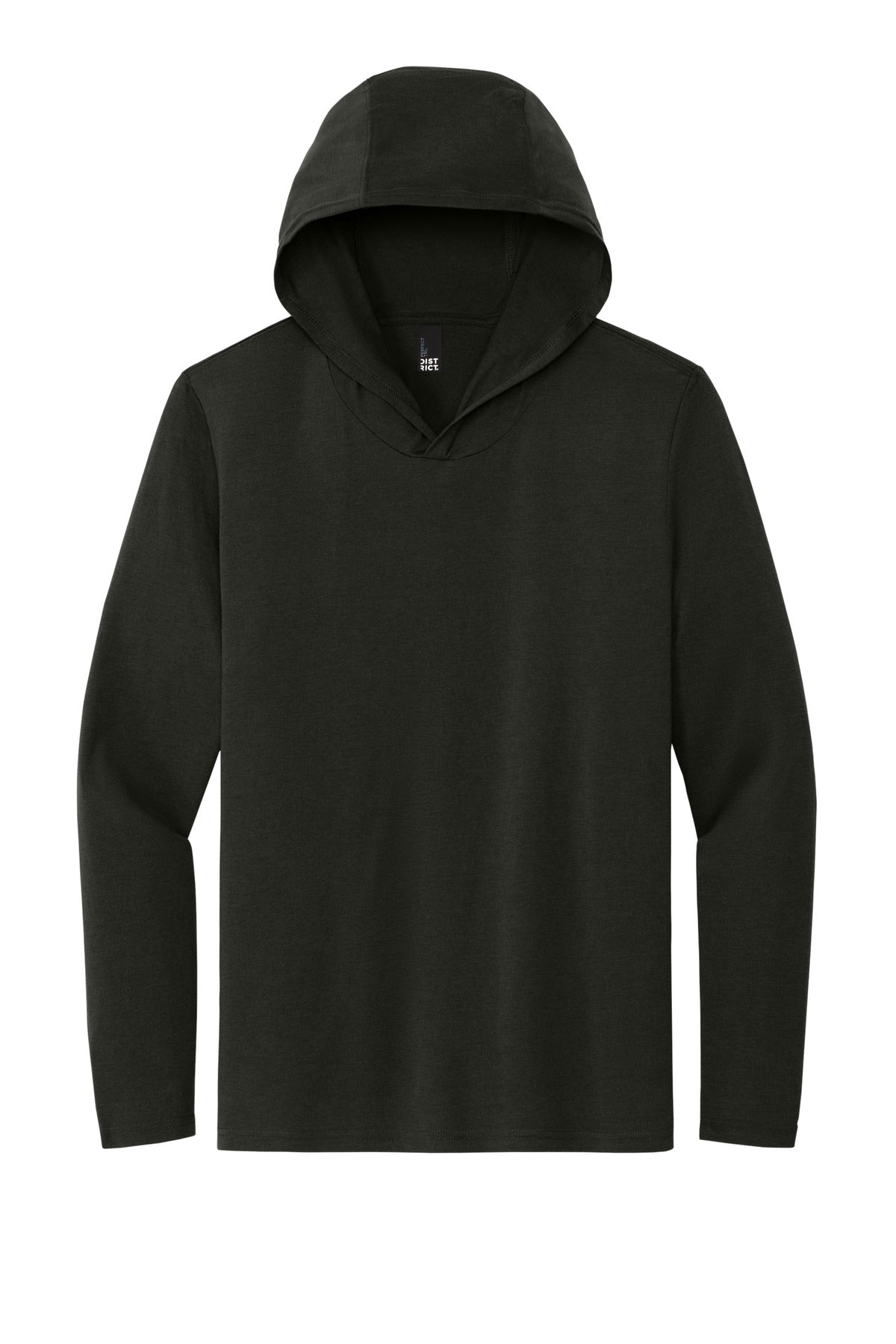 District Perfect Tri Long Sleeve Hoodie. DM139 (Choose Your Design)
