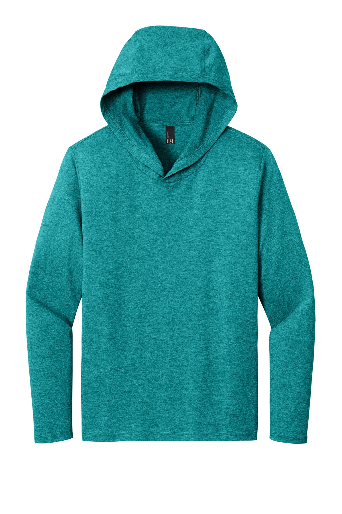 District Perfect Tri Long Sleeve Hoodie. DM139 (Choose Your Design)
