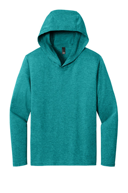 District Perfect Tri Long Sleeve Hoodie. DM139 (Choose Your Design)
