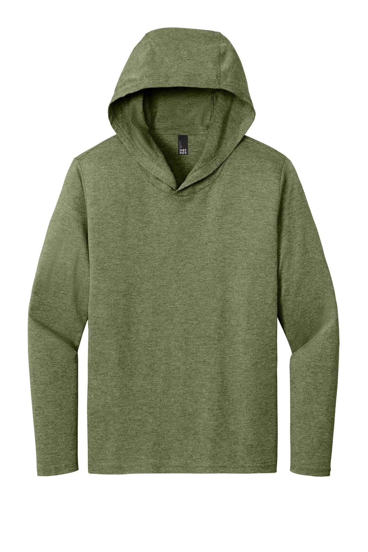 District Perfect Tri Long Sleeve Hoodie. DM139 (Choose Your Design)