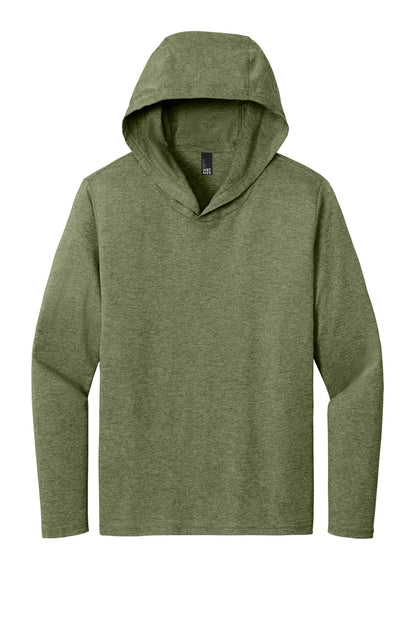 District Perfect Tri Long Sleeve Hoodie. DM139 (Choose Your Design)