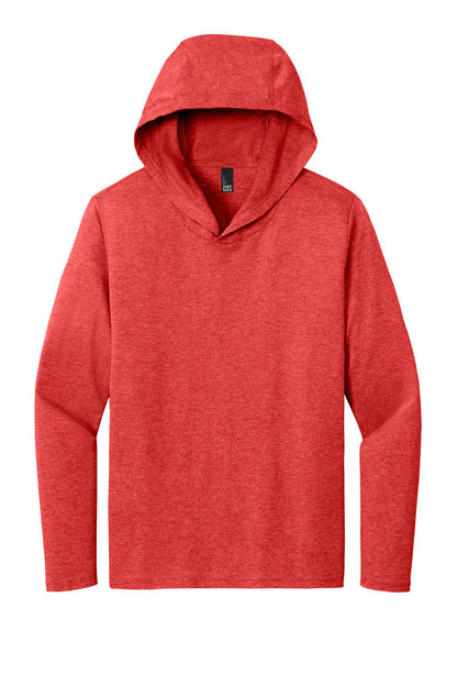 District Perfect Tri Long Sleeve Hoodie. DM139 (Choose Your Design)