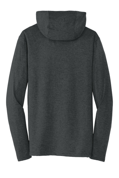 District Perfect Tri Long Sleeve Hoodie. DM139 (Choose Your Design)