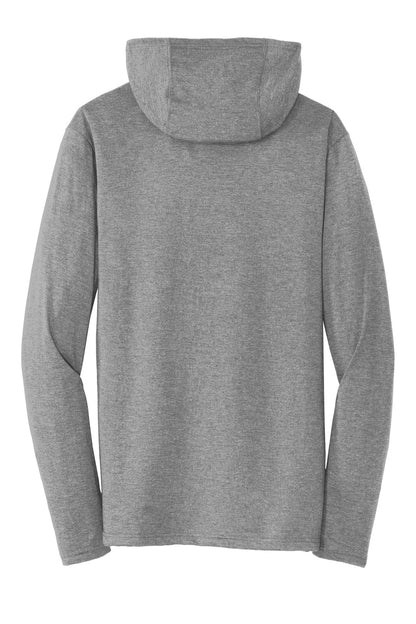 District Perfect Tri Long Sleeve Hoodie. DM139 (Choose Your Design)