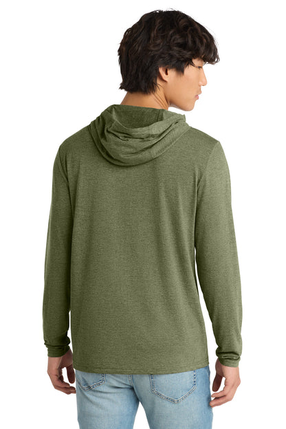 District Perfect Tri Long Sleeve Hoodie. DM139 (Choose Your Design)