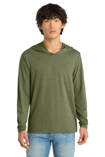 District Perfect Tri Long Sleeve Hoodie. DM139 (Choose Your Design)