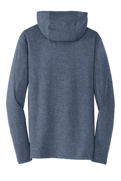 District Perfect Tri Long Sleeve Hoodie. DM139 (Choose Your Design)