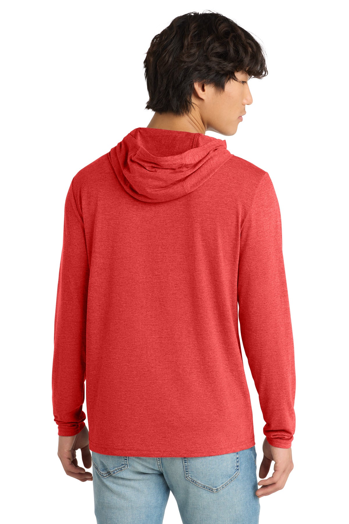 District Perfect Tri Long Sleeve Hoodie. DM139 (Choose Your Design)